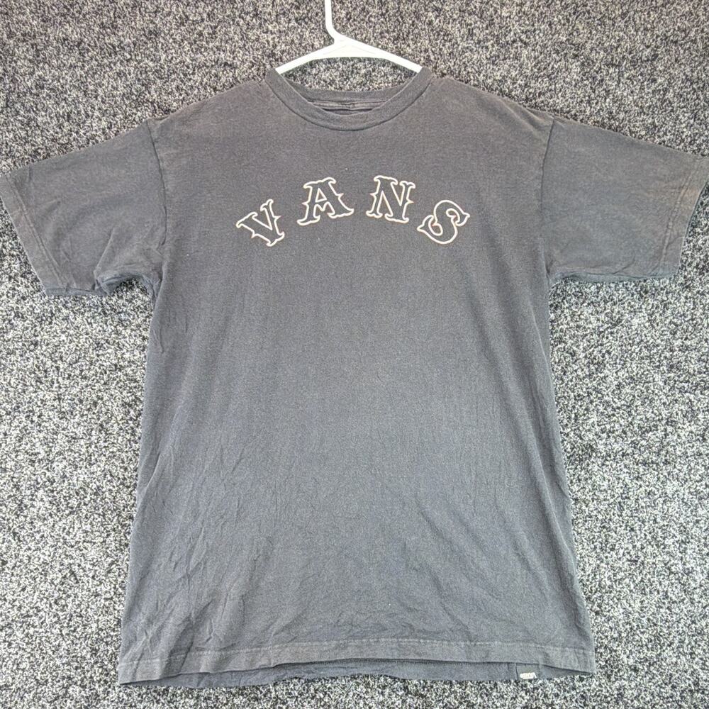 Vans Shirt Mens Medium Gray Arched Logo Classic Fit Cotton Skate T-Shirt